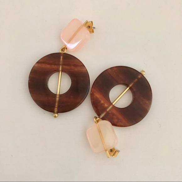 Madewell linked shapes statement earrings - Picture 2 of 3